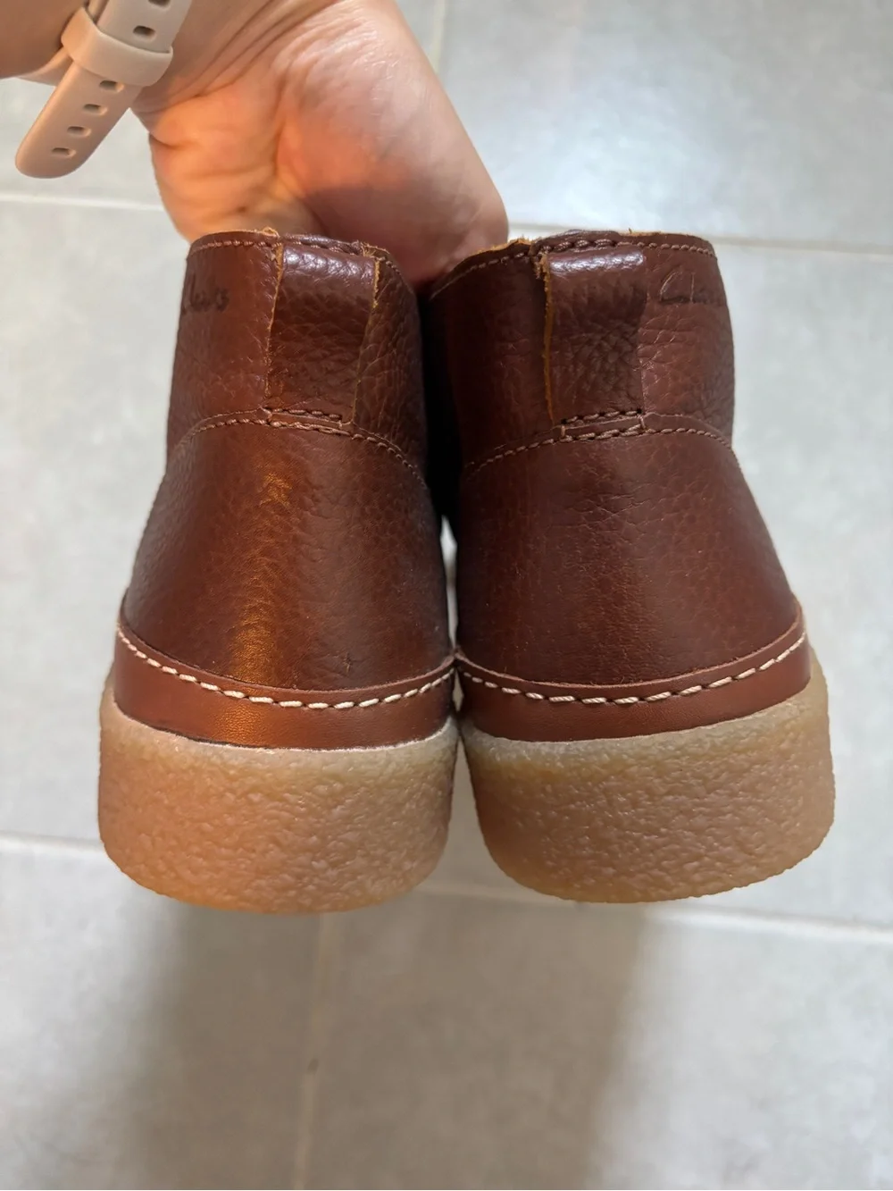 Clarks Men’s Brown Leather Chukka Boots